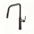 Pull-Down Kitchen Faucet, Solid Brass Construction, Matte Gunmetal Finish, 360° Swivel Spout