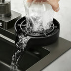 High Pressure Cup Rinser, 304 Stainless Steel, Commercial Grade with Drain Tray