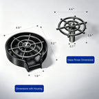 High Pressure Cup Rinser, 304 Stainless Steel, Commercial Grade with Drain Tray