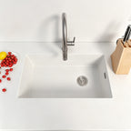 33 in. Single Bowl Quartz Granite Kitchen Sink with Right-Hand Drain