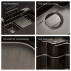 33 in. Single Bowl 304 Stainless Steel Workstation Kitchen Sink, Nano-Coated, with Accessories
