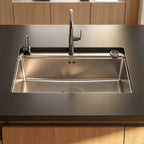 30 in. Single Bowl 304 Stainless Steel Workstation Kitchen Sink with Cutting Board