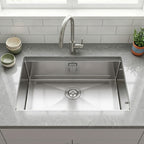30 in. Single Bowl 304 Stainless Steel Workstation Kitchen Sink