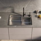 25 in. Single Bowl 304 Stainless Steel Kitchen Sink with Side Drain