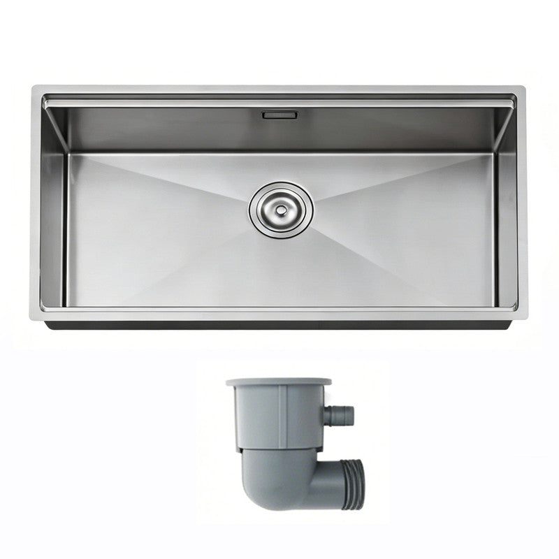 33 in. Single Bowl 304 Stainless Steel Workstation Kitchen Sink with Accessories