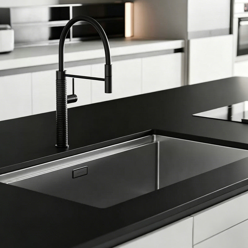 33 in. Single Bowl 304 Stainless Steel Workstation Kitchen Sink with Accessories