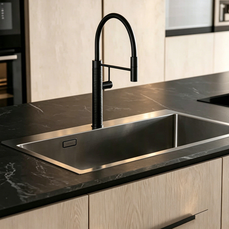 30 in. Single Bowl 304 Stainless Steel Farmhouse Workstation Kitchen Sink, Wide Apron Front