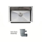 22 in. Single Bowl 304 Stainless Steel Prep Sink with Accessories