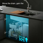 30 in. Single Bowl 304 Stainless Steel Kitchen Sink, Nano-Coated Stone Finish with Accessories