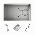 30 in. Single Bowl 304 Stainless Steel Kitchen Sink, Nano-Coated Stone Finish with Accessories Set