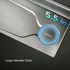 30 in. Single Bowl 304 Stainless Steel Kitchen Sink, Nano-Coated Stone Finish with Accessories Set