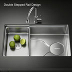 30 in. Single Bowl 304 Stainless Steel Kitchen Sink, Nano-Coated Stone Finish with Accessories Set